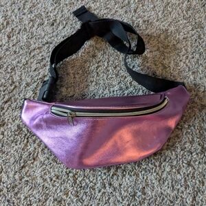 Purple Metallic Fanny Pack